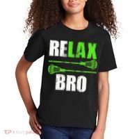 Relax Bro Lacrosse Sports Team Game Kids T-Shirt thumb 2