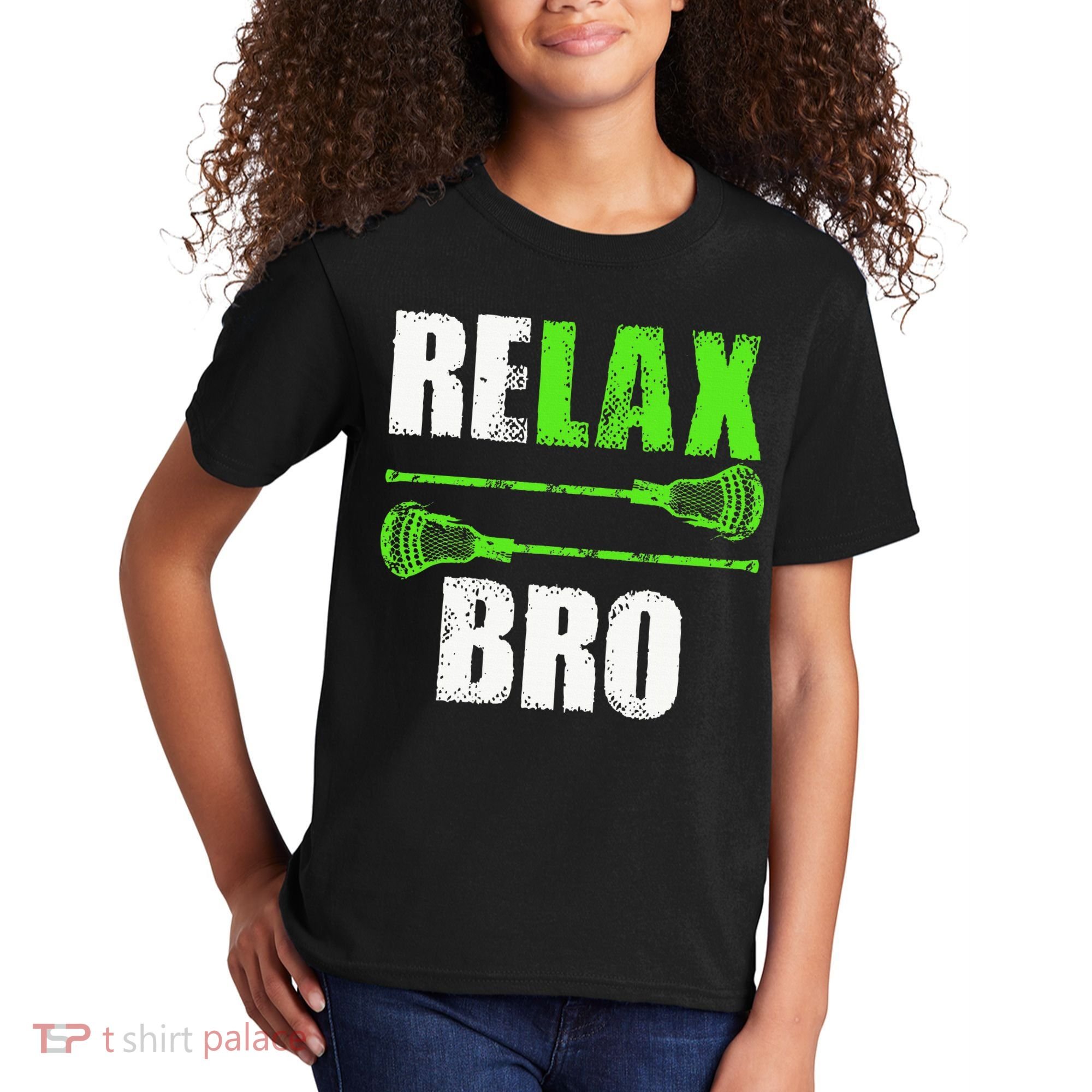 Relax Bro Lacrosse Sports Team Game Kids T-Shirt