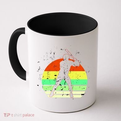 Retro Baseball Logo Coffee Mug