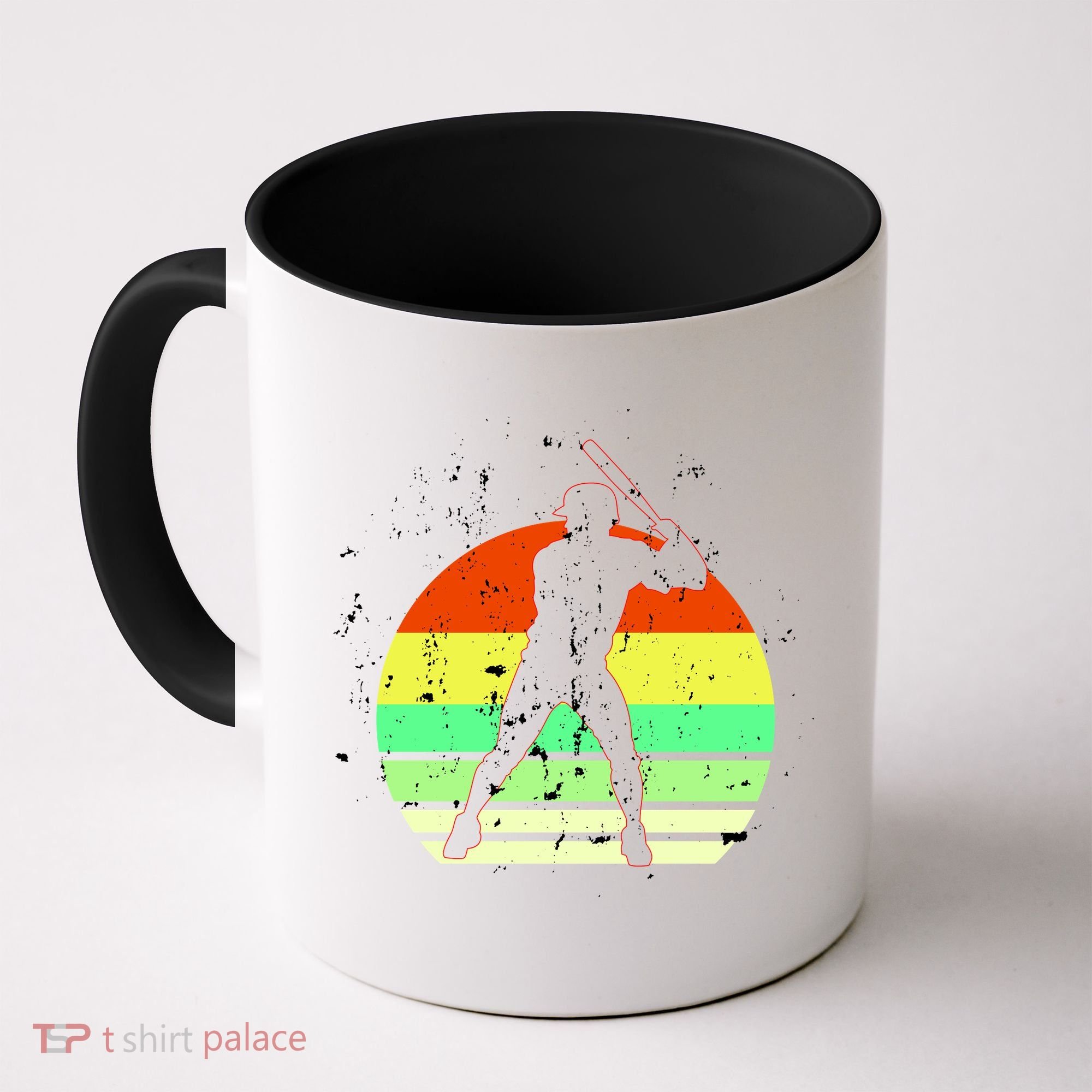 Retro Baseball Logo Coffee Mug