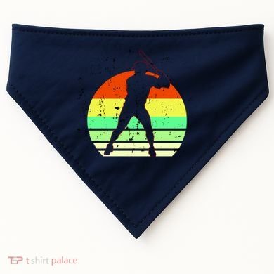 Retro Baseball Logo USA-Made Doggie Bandana
