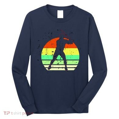 Retro Baseball Logo Long Sleeve Shirt