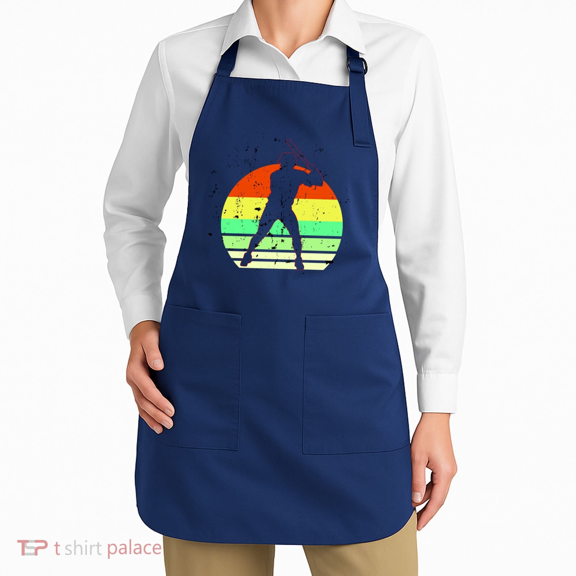 Retro Baseball Logo Apron
