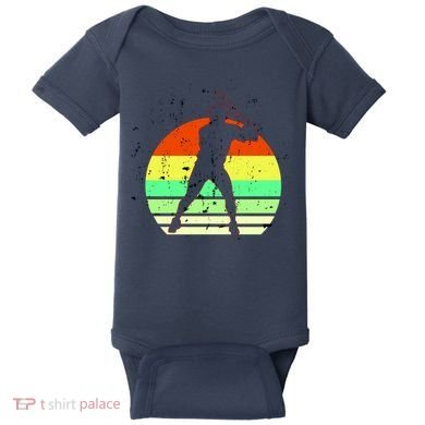 Retro Baseball Logo Baby Bodysuit
