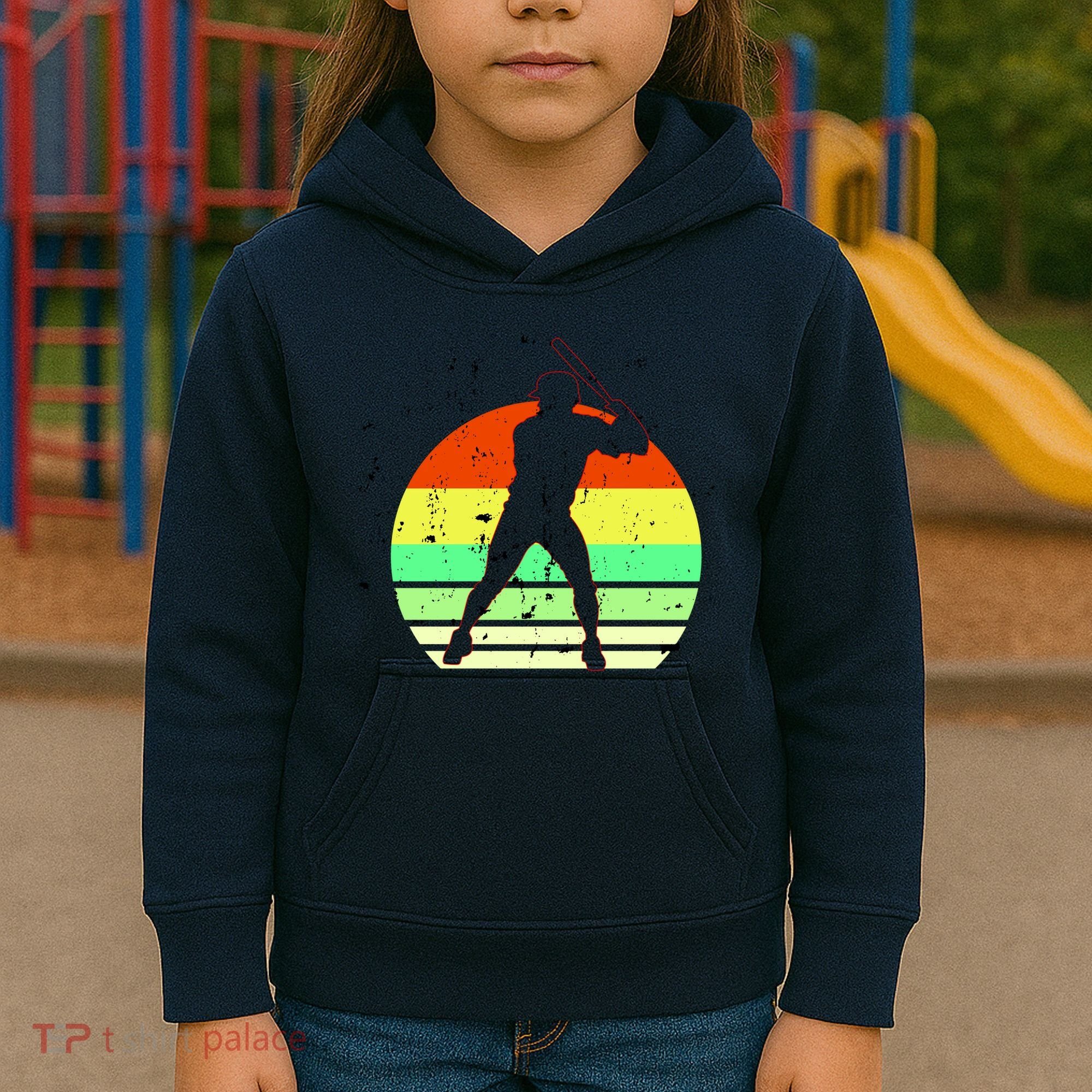 Retro Baseball Logo Kids Hoodie