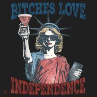Retro Bitches Love Independence Funny Women's Sweatshirt thumb 2