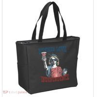 Retro Bitches Love Independence Funny Tote Bag thumb 2