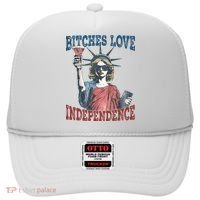 Retro Bitches Love Independence Funny Hat thumb 0