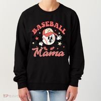 Retro Baseball Mama Hat Checkered Women's Sweatshirt thumb 0