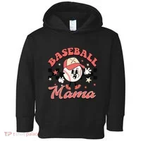 Retro Baseball Mama Hat Checkered Toddler Hoodie thumb 0