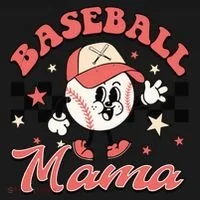Retro Baseball Mama Hat Checkered Toddler Hoodie thumb 2