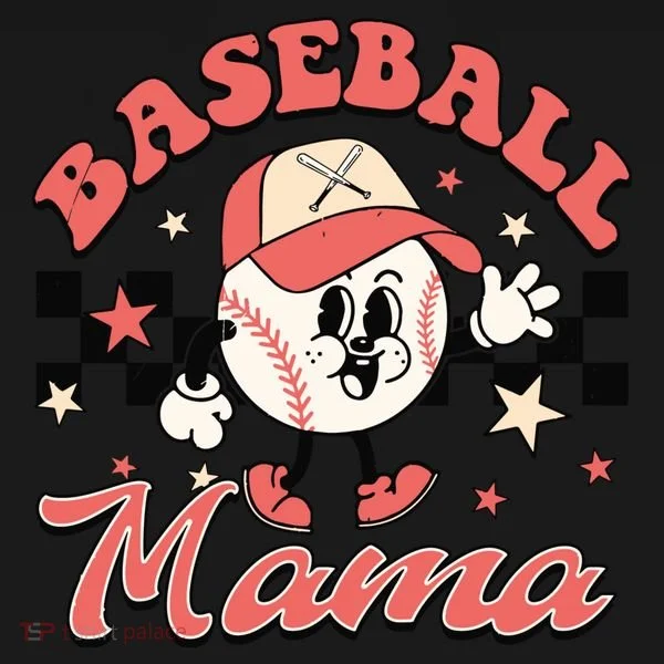Retro Baseball Mama Hat Checkered Toddler Hoodie