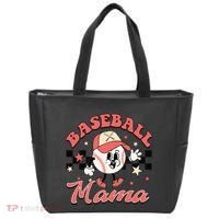 Retro Baseball Mama Hat Checkered Tote Bag thumb 0