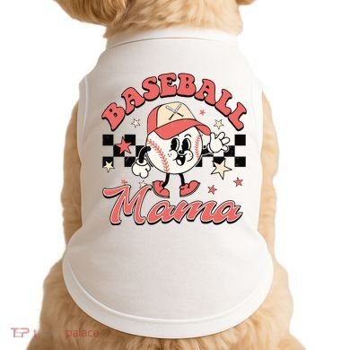 Retro Baseball Mama Hat Checkered Doggie Tank
