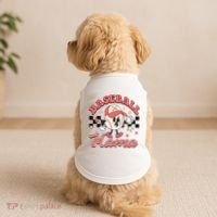 Retro Baseball Mama Hat Checkered Doggie Tank thumb 2