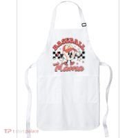 Retro Baseball Mama Hat Checkered Apron thumb 0