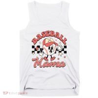 Retro Baseball Mama Hat Checkered Tank Top thumb 0