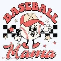 Retro Baseball Mama Hat Checkered Women's T-Shirt thumb 6