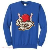 Retro Bowling Mom Sports Mama Mothers Day Great Gift Sweatshirt thumb 0