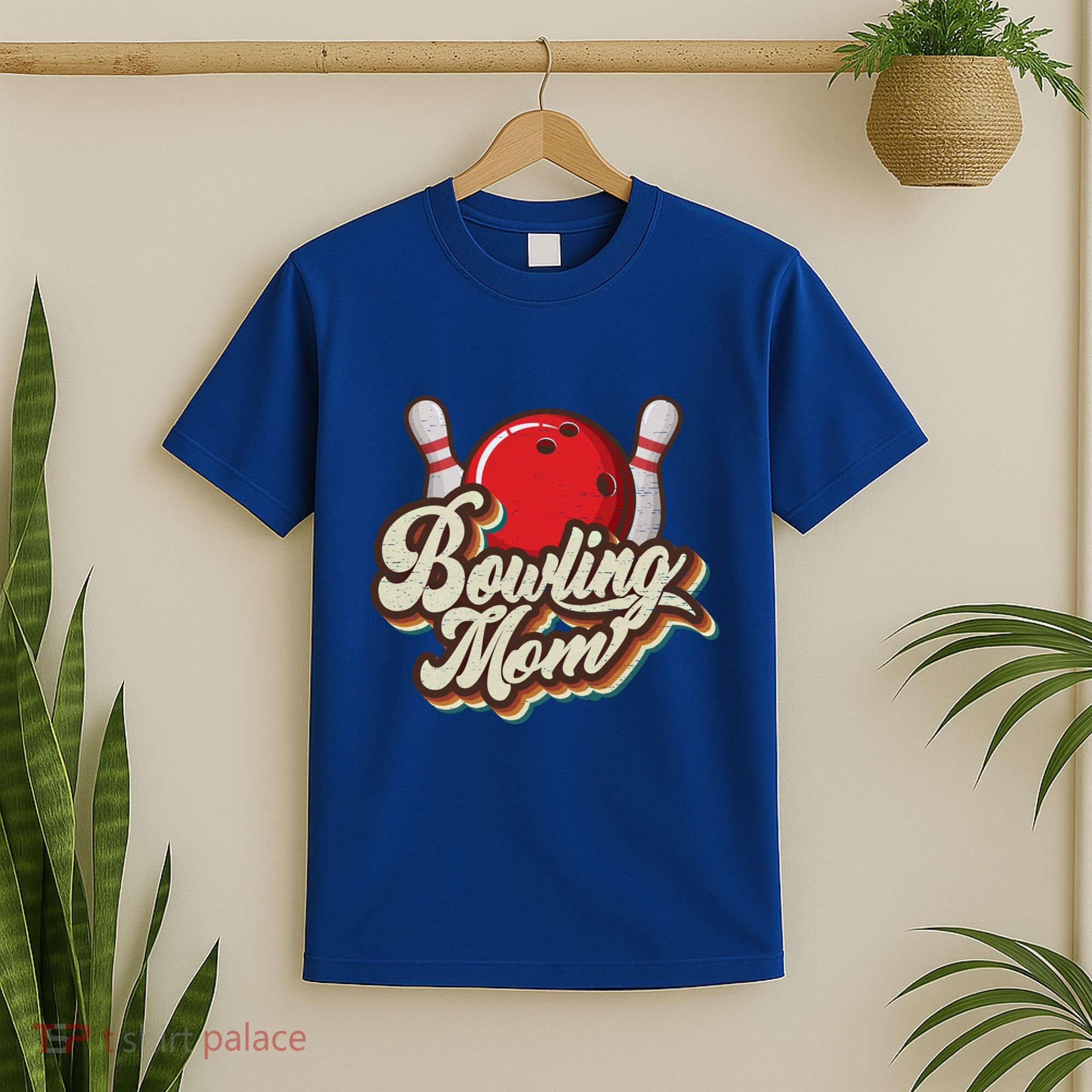 Retro Bowling Mom Sports Mama Mothers Day Great Gift T-Shirt