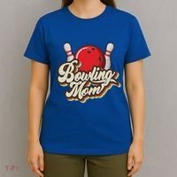 Retro Bowling Mom Sports Mama Mothers Day Great Gift T-Shirt thumb 4