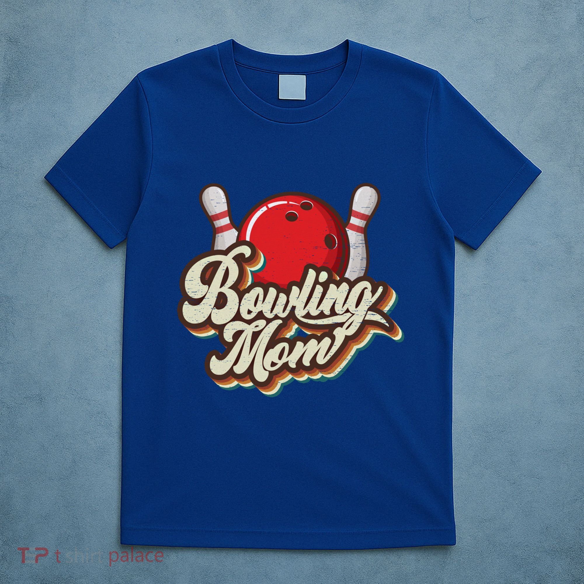 Retro Bowling Mom Sports Mama Mothers Day Great Gift T-Shirt