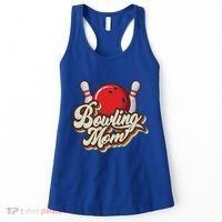 Retro Bowling Mom Sports Mama Mothers Day Great Gift Women's Tank Top thumb 0