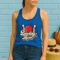 Retro Bowling Mom Sports Mama Mothers Day Great Gift Women's Tank Top thumb 2