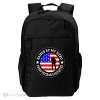 Raised By My Hero VeteranS Daughter Backpack thumb 0