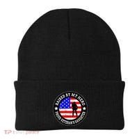 Raised By My Hero VeteranS Daughter Beanie thumb 0