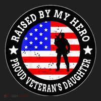 Raised By My Hero VeteranS Daughter Beanie thumb 2