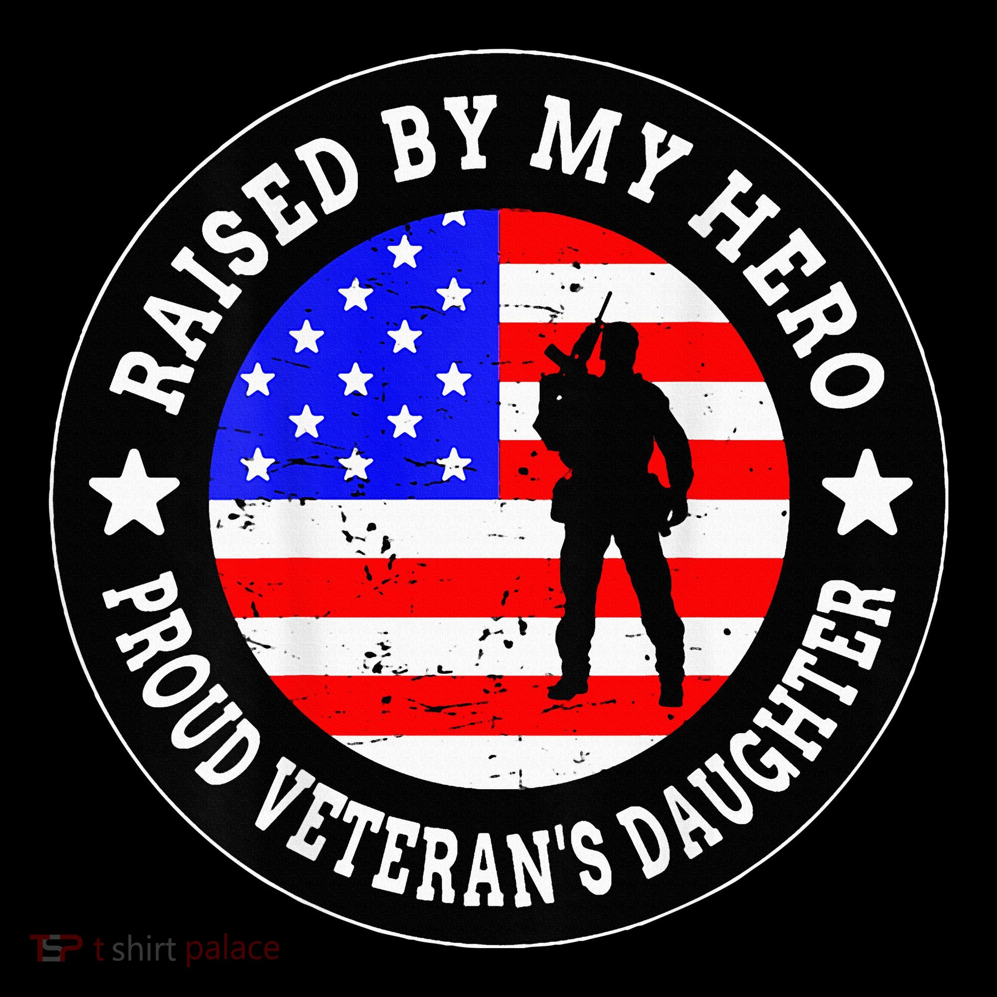 Raised By My Hero VeteranS Daughter Women's Hoodie