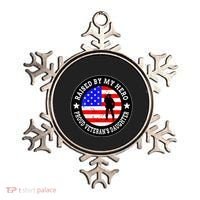 Raised By My Hero VeteranS Daughter Ornament thumb 0