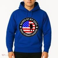 Raised By My Hero VeteranS Daughter Hoodie thumb 2
