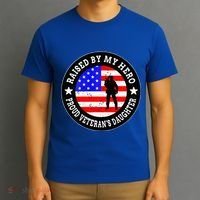 Raised By My Hero VeteranS Daughter T-Shirt thumb 3