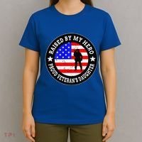 Raised By My Hero VeteranS Daughter T-Shirt thumb 4