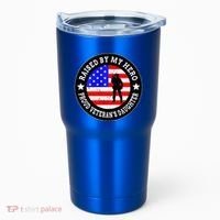 Raised By My Hero VeteranS Daughter Tumbler thumb 0