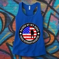 Raised By My Hero VeteranS Daughter Women's Tank Top thumb 3