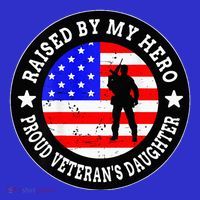 Raised By My Hero VeteranS Daughter Women's Tank Top thumb 5