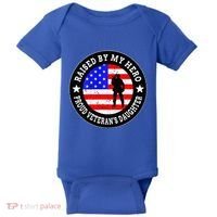 Raised By My Hero VeteranS Daughter Baby Bodysuit thumb 0