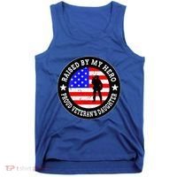 Raised By My Hero VeteranS Daughter Tank Top thumb 0