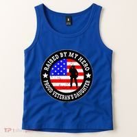 Raised By My Hero VeteranS Daughter Tank Top thumb 2