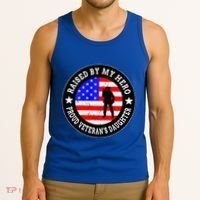 Raised By My Hero VeteranS Daughter Tank Top thumb 3
