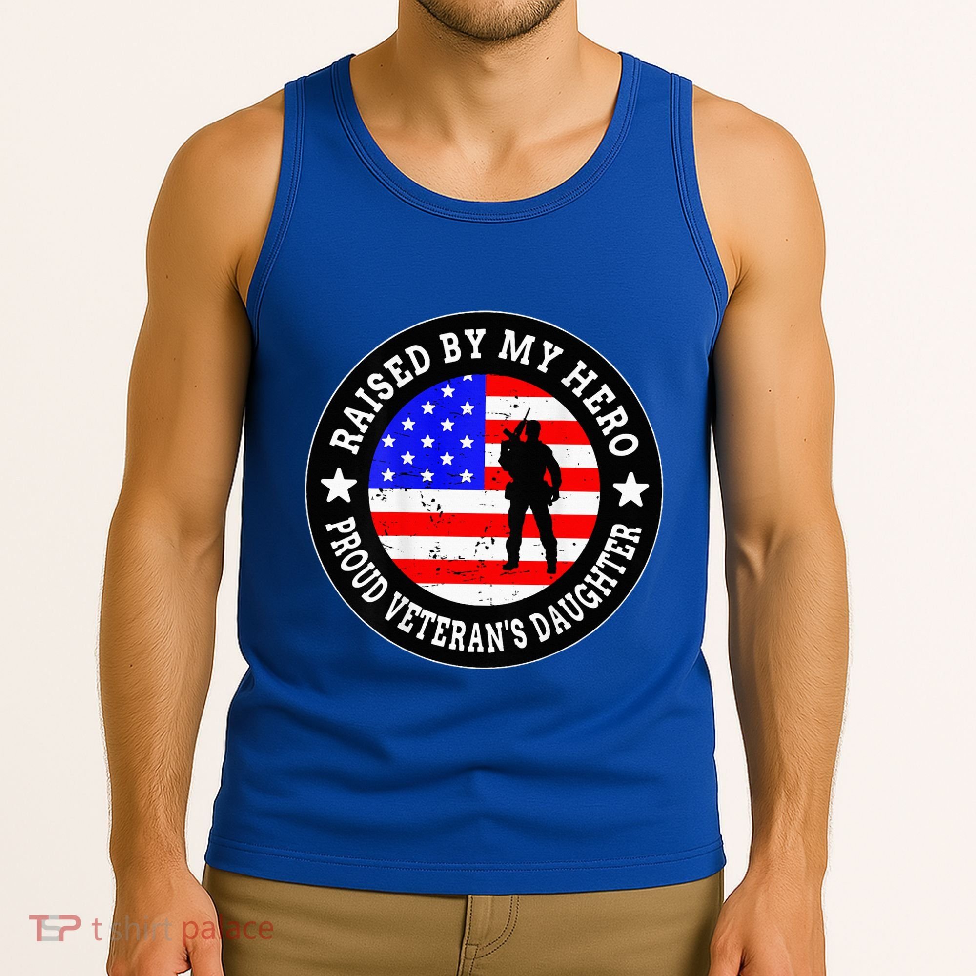 Raised By My Hero VeteranS Daughter Tank Top