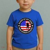 Raised By My Hero VeteranS Daughter Toddler T-Shirt thumb 2