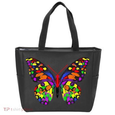 Rainbow Butterflies Monarch Butterfly Tote Bag