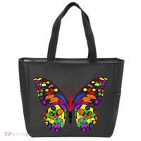 Rainbow Butterflies Monarch Butterfly Tote Bag thumb 0