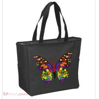 Rainbow Butterflies Monarch Butterfly Tote Bag thumb 2