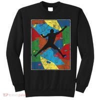 Retro Bouldering Mountaineer Mountain Climber Rock Climbing Sweatshirt thumb 0