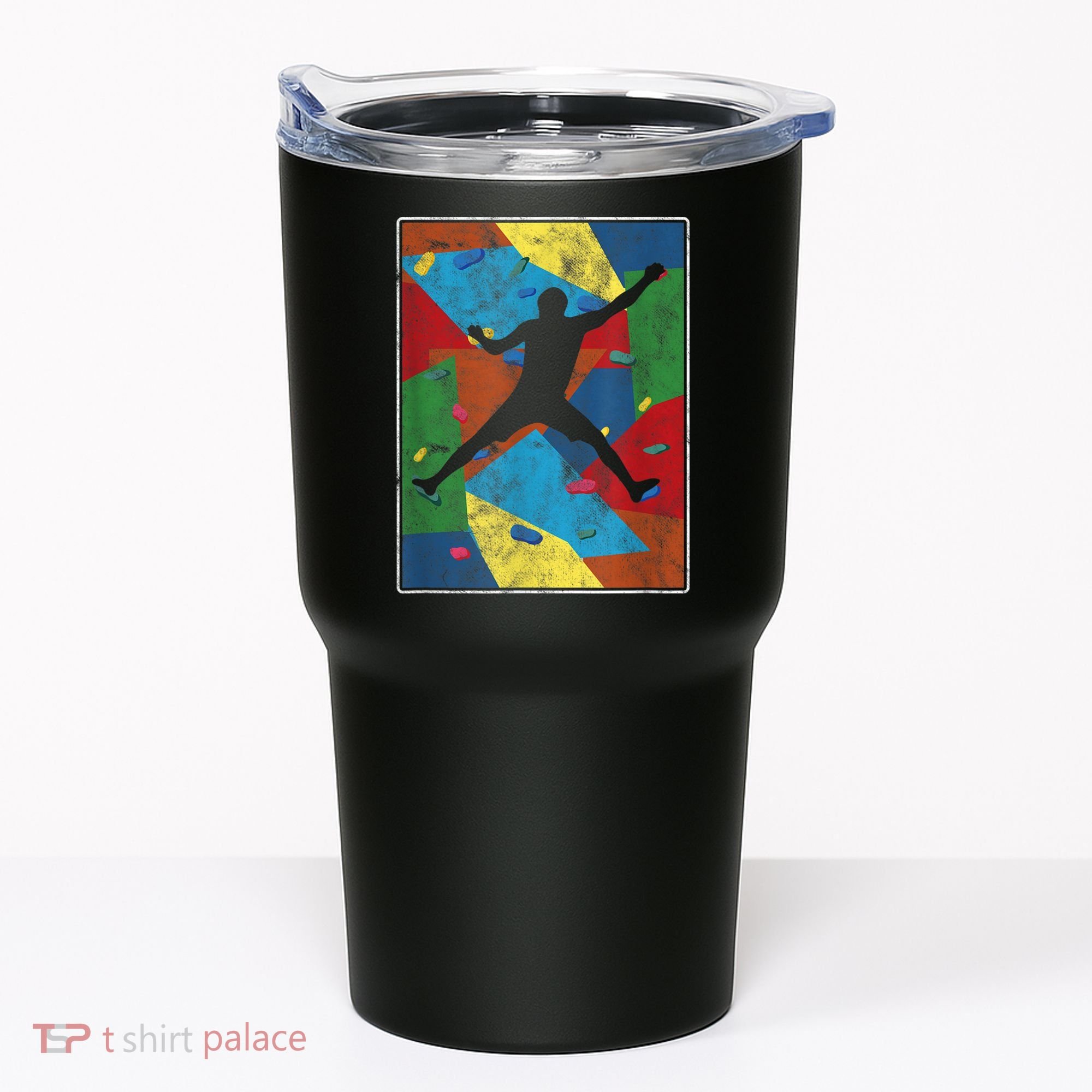 Retro Bouldering Mountaineer Mountain Climber Rock Climbing Tumbler
